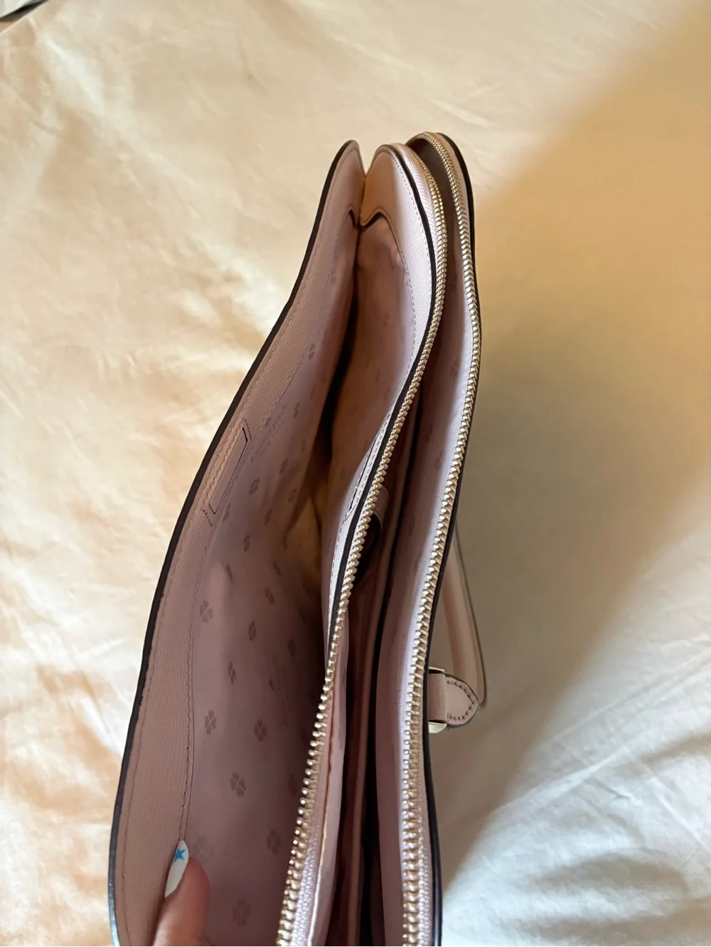 kate spade Pale Pink Structured Leather Satchel